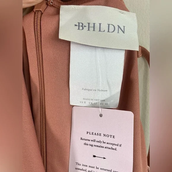 Anthropologie BHLDN Cali Satin Cowl-Neck Midi Slip Dress NWT - Picture 13 of 16